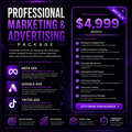 Professional Marketing & Advertising Package | Meta, Google & TikTok Ads