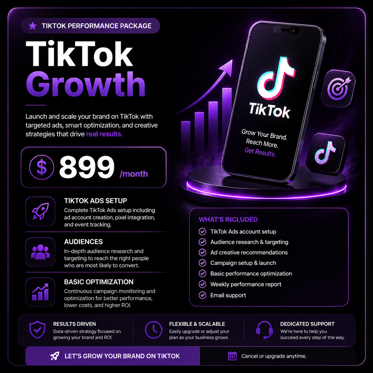 TikTok Growth – Performance Advertising Package